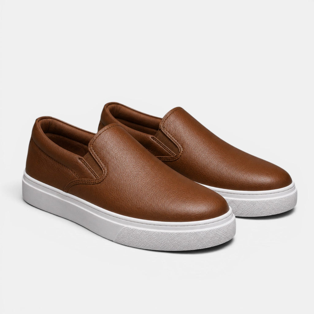 Baskets à Enfiler en Simili Cuir Homme Hector