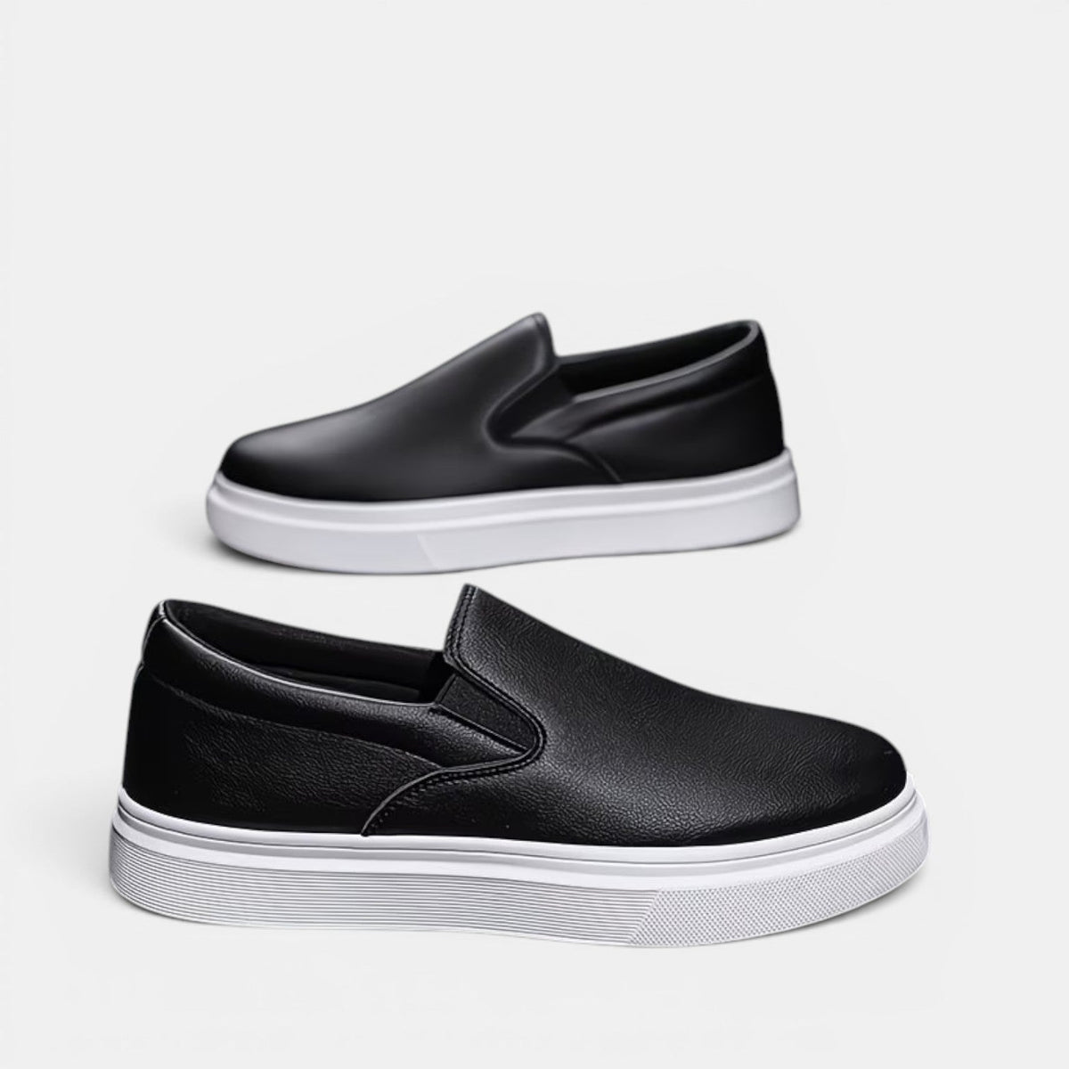 Baskets à Enfiler en Simili Cuir Homme Hector