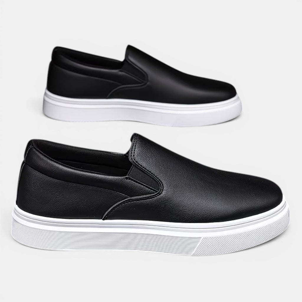 Baskets à Enfiler en Simili Cuir Homme Hector