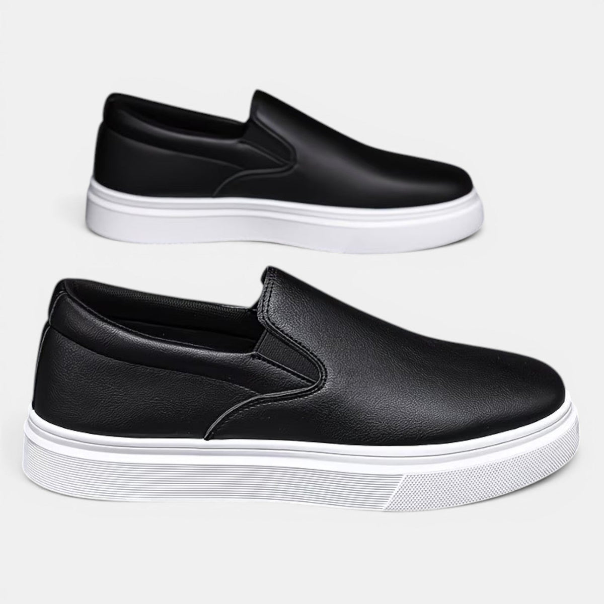Baskets à Enfiler en Simili Cuir Homme Hector
