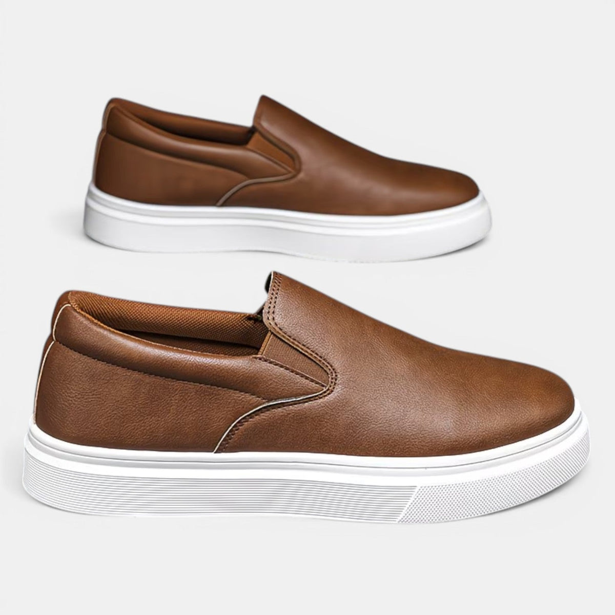 Baskets à Enfiler en Simili Cuir Homme Hector
