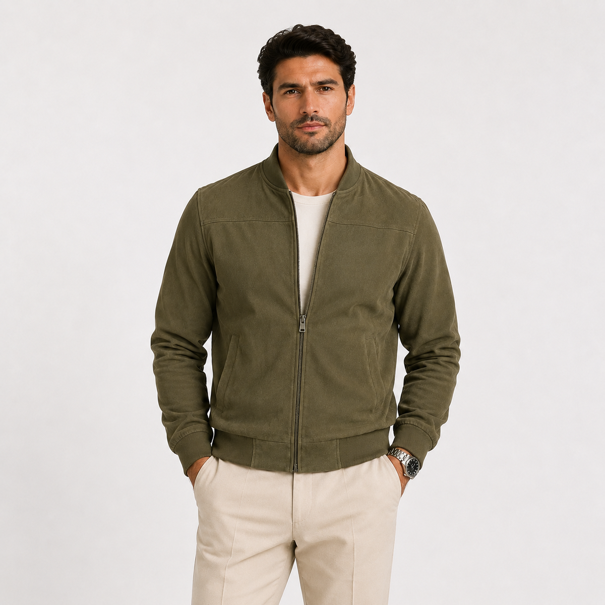 Bomber Aspect Daim Homme Lucas