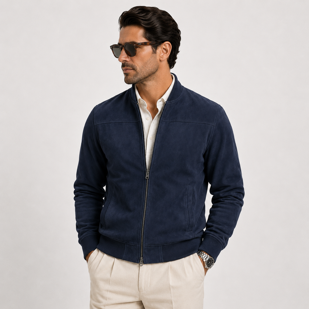 Bomber Aspect Daim Homme Lucas