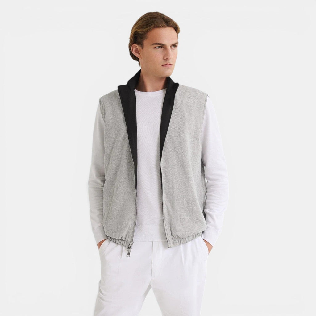 Doudoune Sans Manche Réversible Noir Homme Antoine