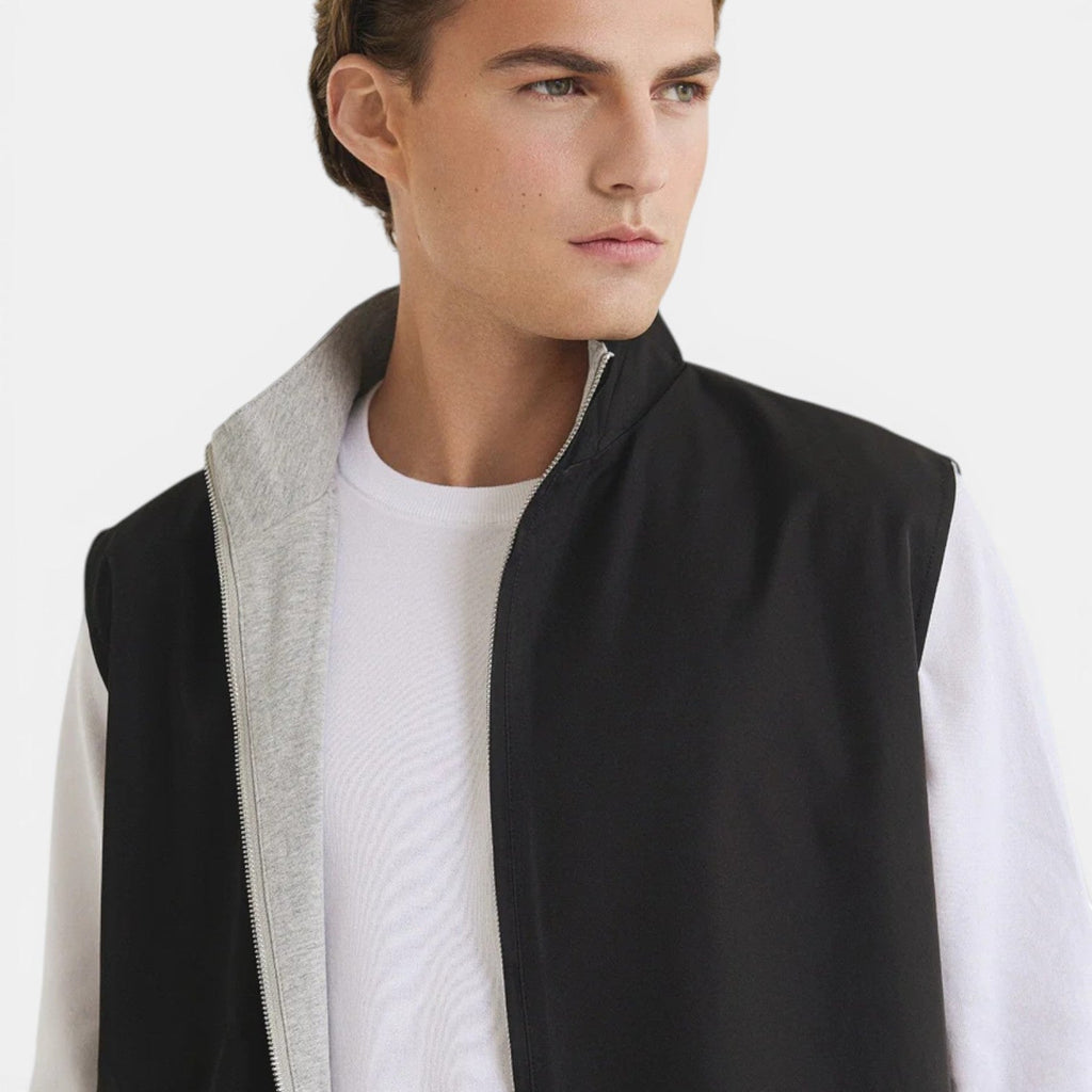 Doudoune Sans Manche Réversible Noir Homme Antoine