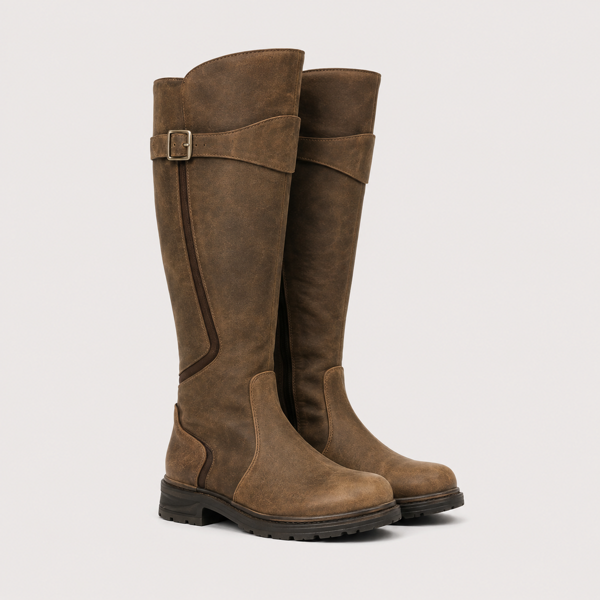 Bottes Cavalières Plates Femme Constance