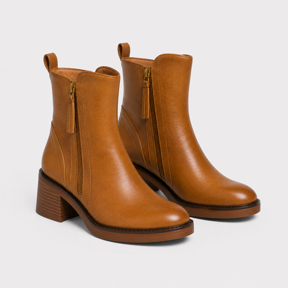 Bottines à Talon Carré Femme Sarah