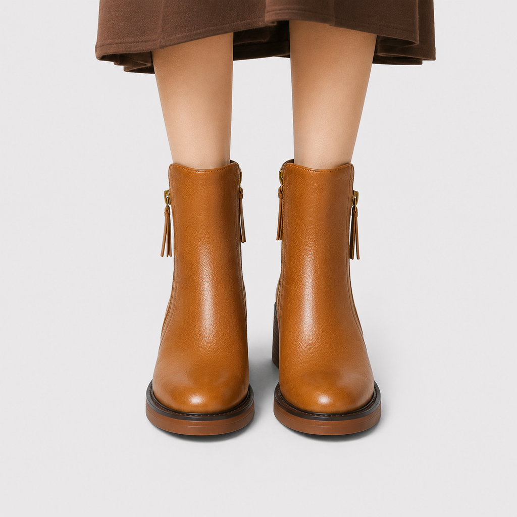 Bottines à Talon Carré Femme Sarah