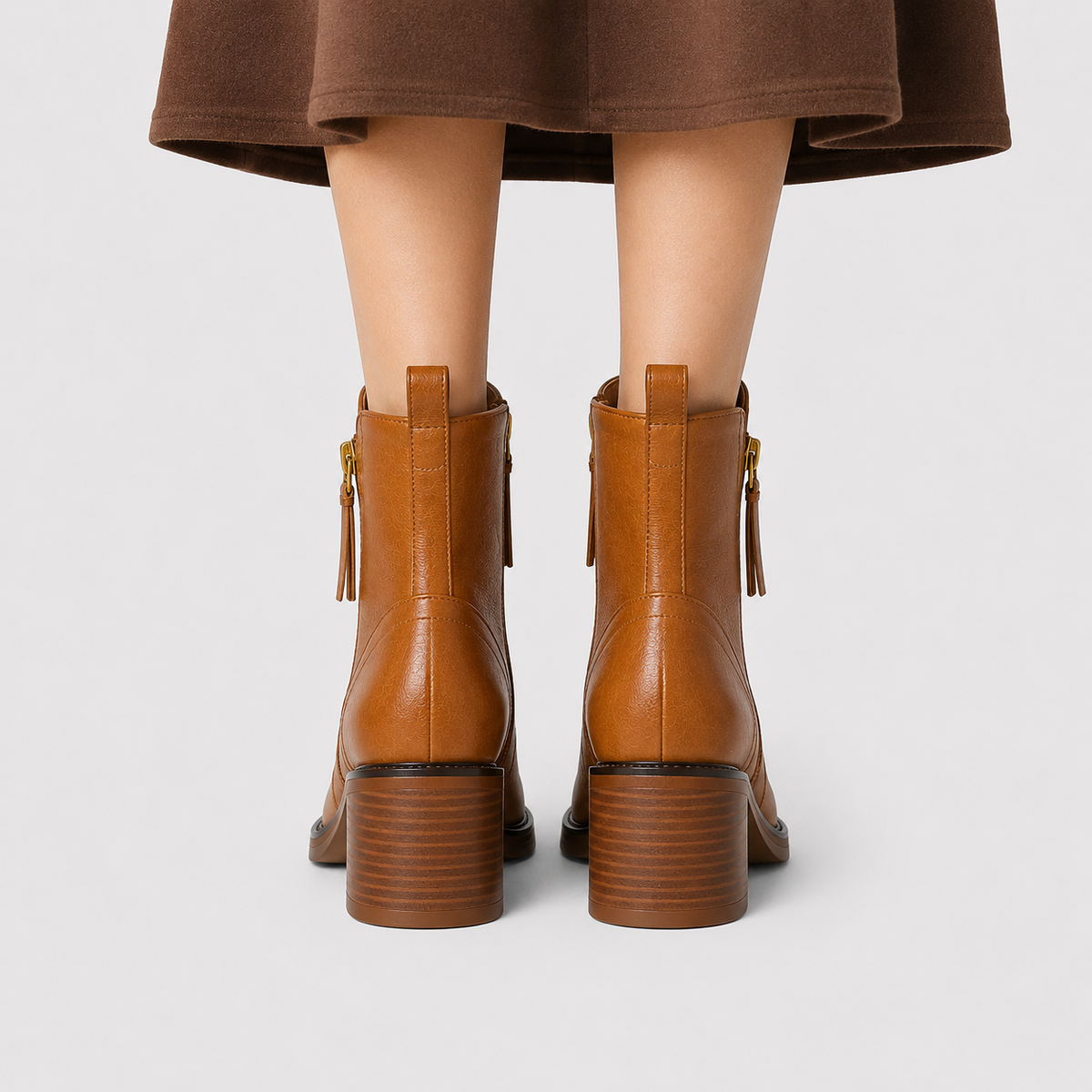 Bottines à Talon Carré Femme Sarah