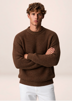 Pull Grosse Maille Col Rond Homme Bruno