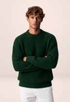 Pull Grosse Maille Col Rond Homme Bruno