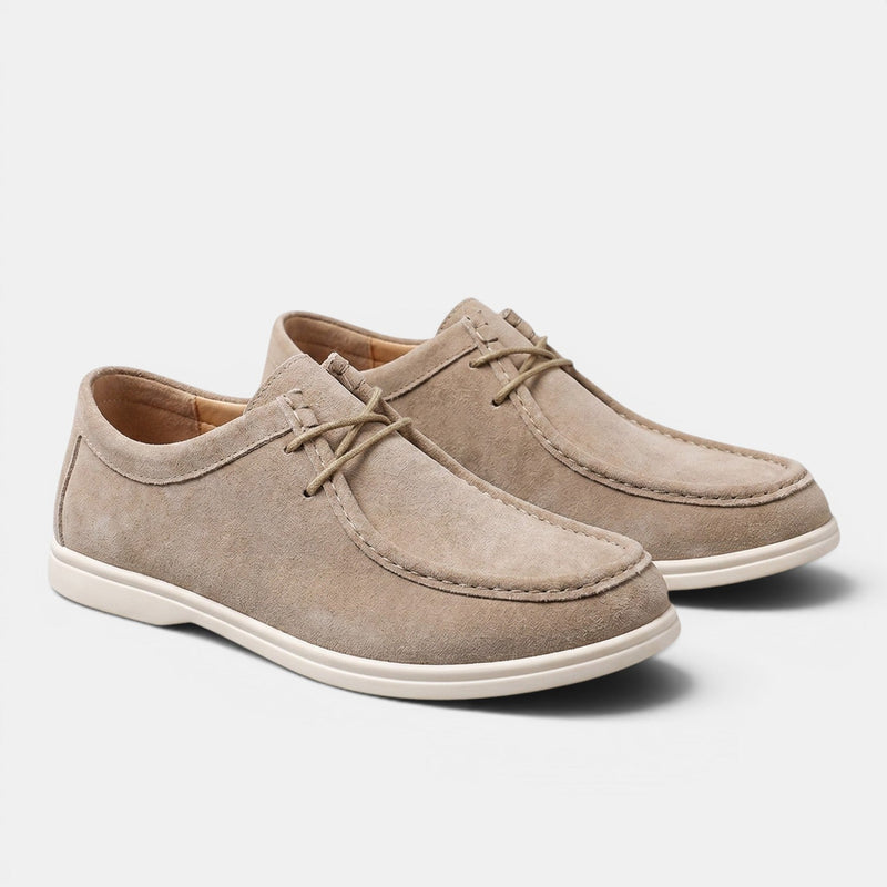 Mocassins Aspect Daim à Lacets Homme Bastien