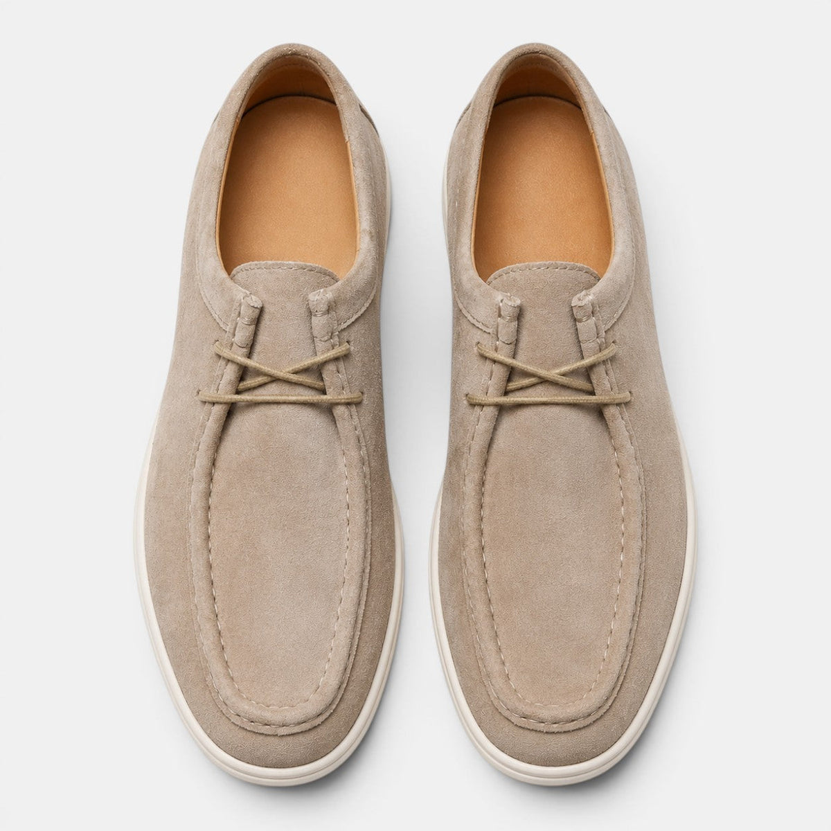 Mocassins Aspect Daim à Lacets Homme Bastien