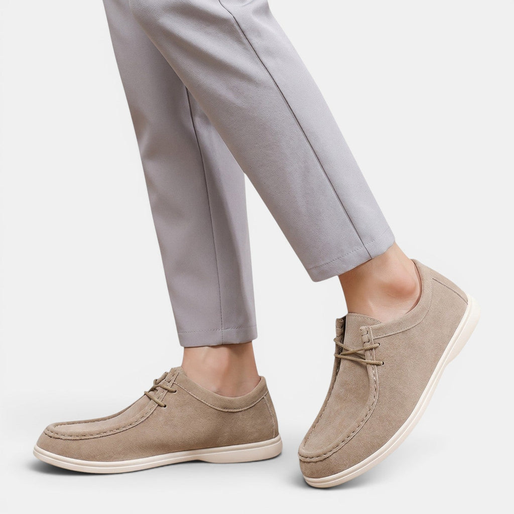 Mocassins Aspect Daim à Lacets Homme Bastien