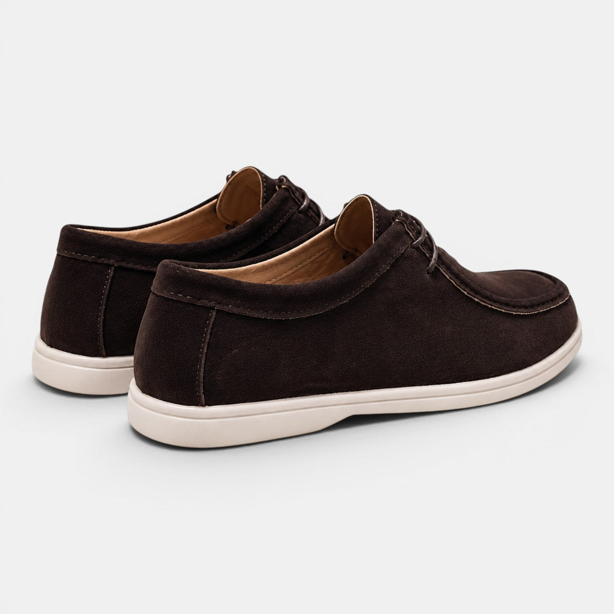 Mocassins Aspect Daim à Lacets Homme Bastien