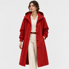 Imperméable Long à Capuche Femme Léa