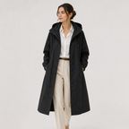 Imperméable Long à Capuche Femme Léa