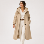 Imperméable Long à Capuche Femme Léa