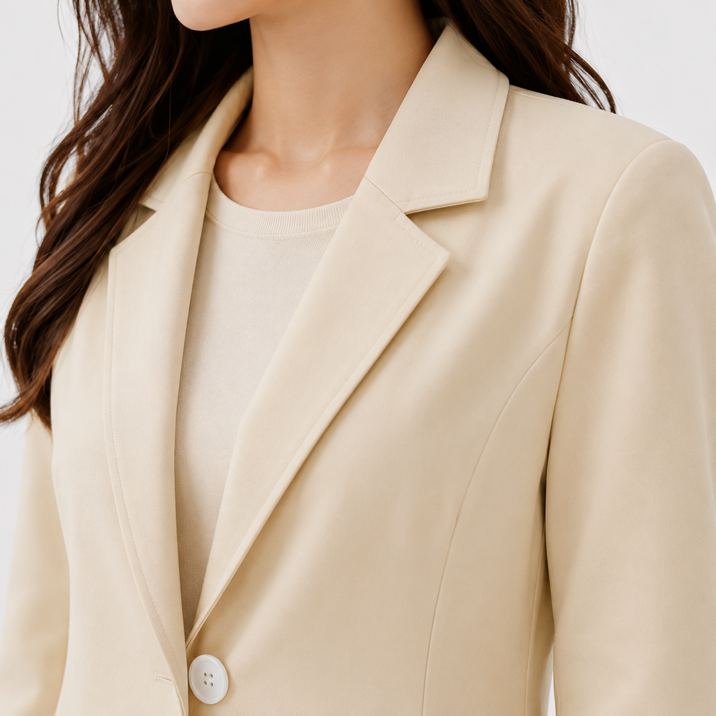 Tailleur Pantalon Beige Femme Hélène