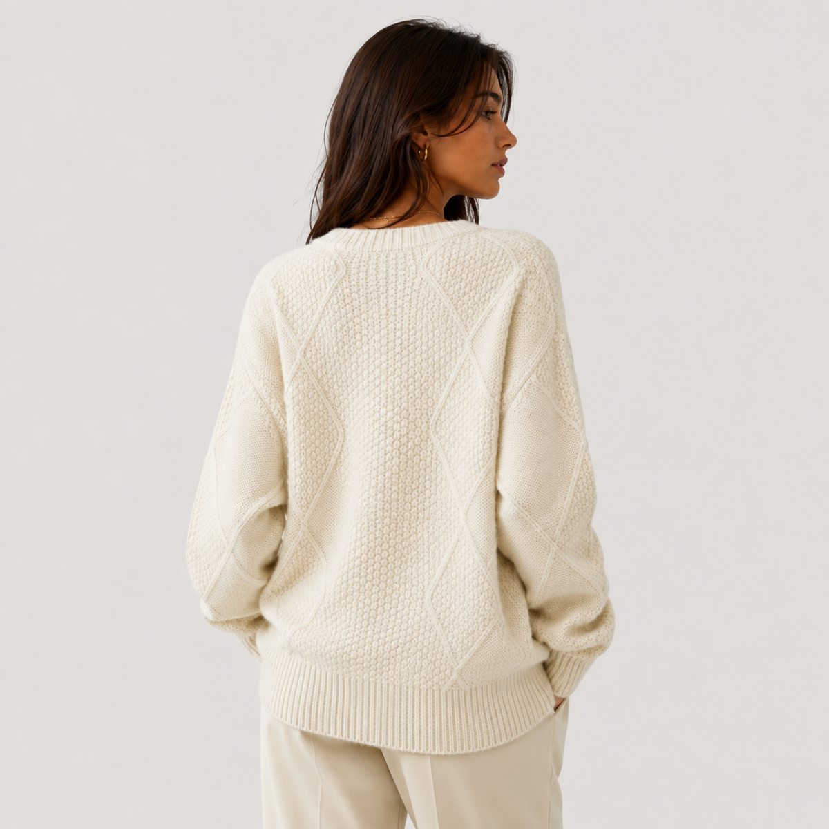 Gilet Col V en Maille Femme Agathe