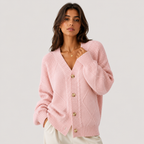 Gilet Col V en Maille Femme Agathe