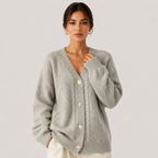 Gilet Col V en Maille Femme Agathe