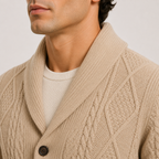 Cardigan Col Châle Torsadé Homme Arthur
