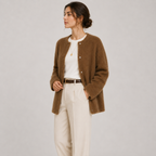 Gilet Court en Maille Col Rond Femme Manon