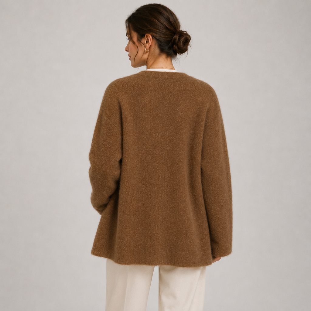 Gilet Court en Maille Col Rond Femme Manon
