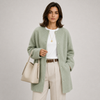 Gilet Court en Maille Col Rond Femme Manon