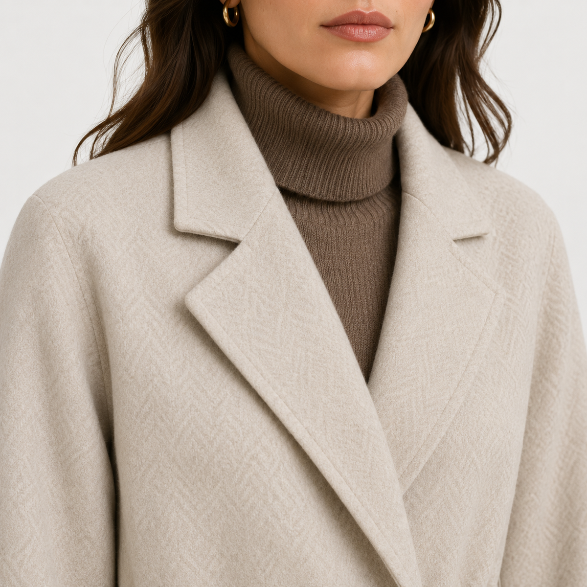 Manteau Long Ceinturé Portefeuille Femme Isabelle