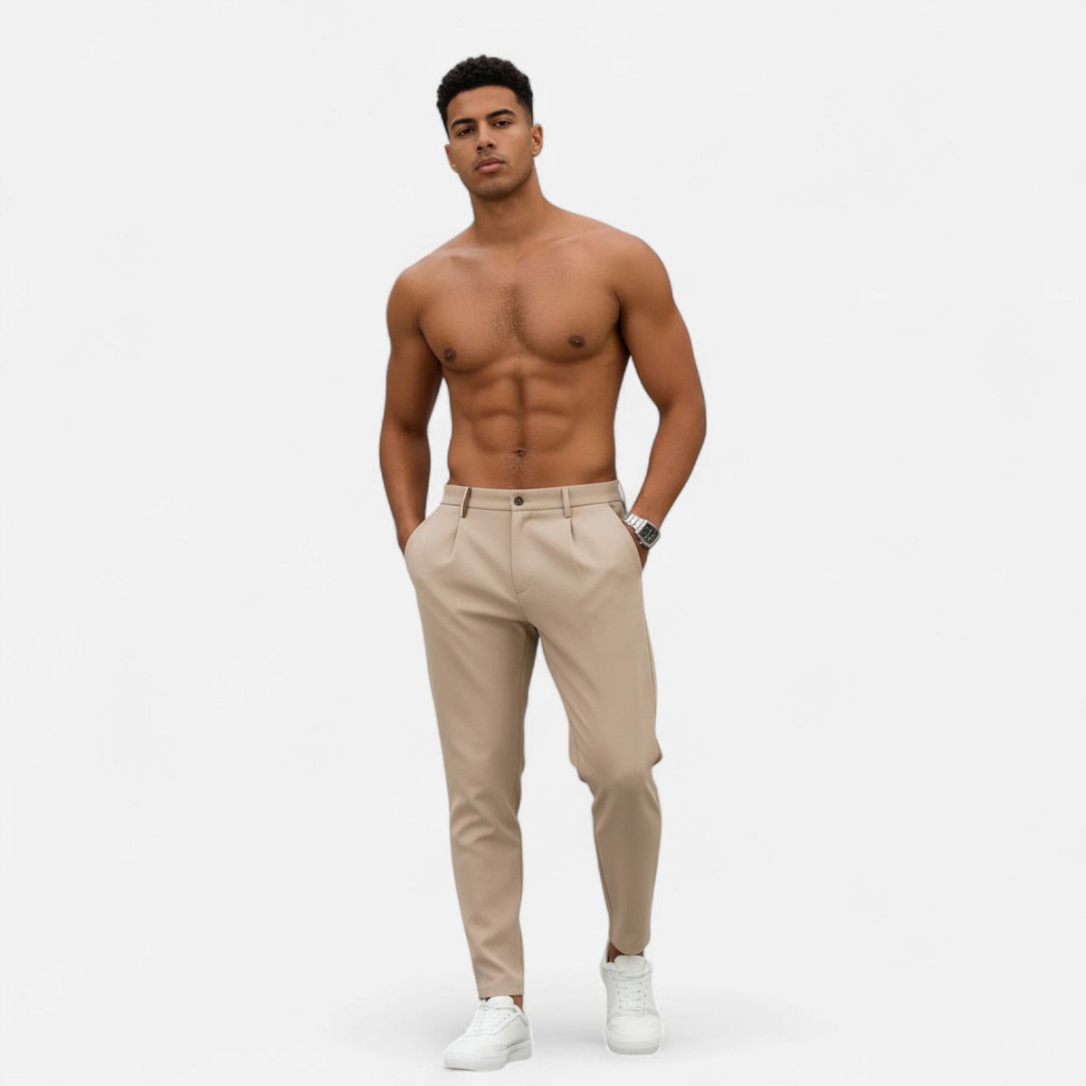 Pantalon à Pinces Fuselé Homme Nathan