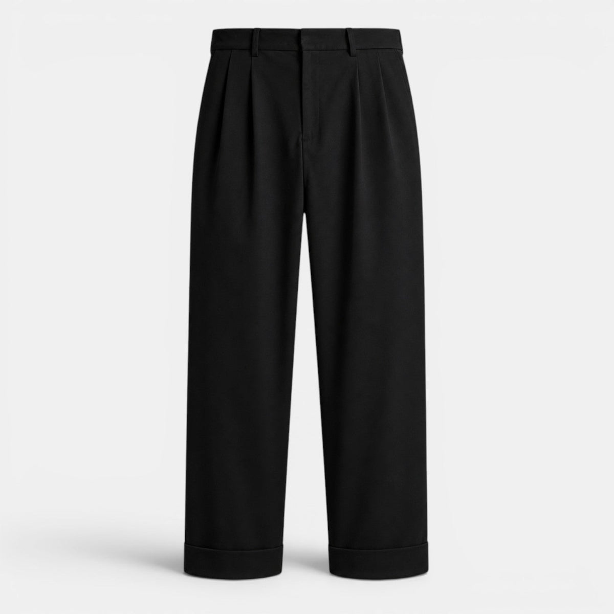 Pantalon à Pinces Taille Haute en Lin Mélangé Femme Joséphine