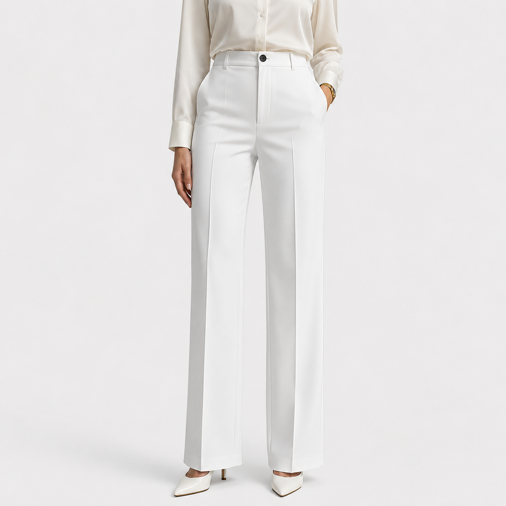 Pantalon Taille Haute Évasé Femme Ophélie