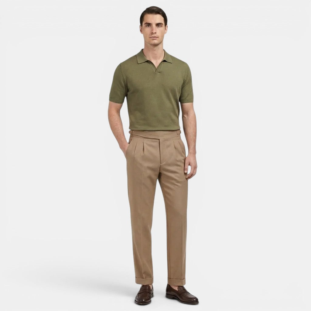 Pantalon à Pinces Taille Haute Homme Gabriel