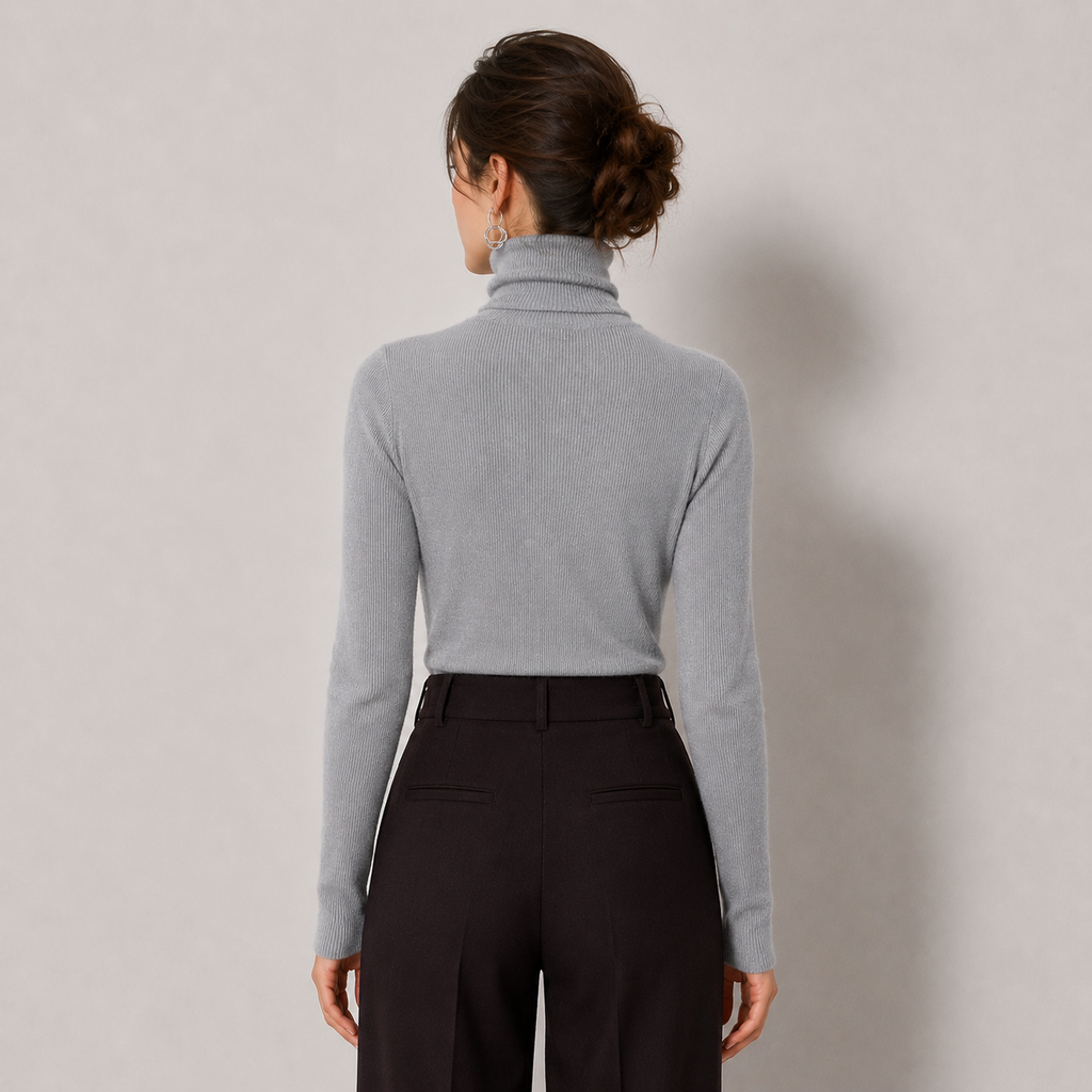 Sous Pull Col Roulé Effet Cachemire Femme Mathilde