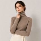 Sous Pull Col Roulé Effet Cachemire Femme Mathilde