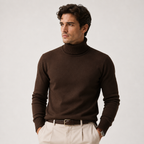 Pull Col Roulé en Maille Homme Baptiste