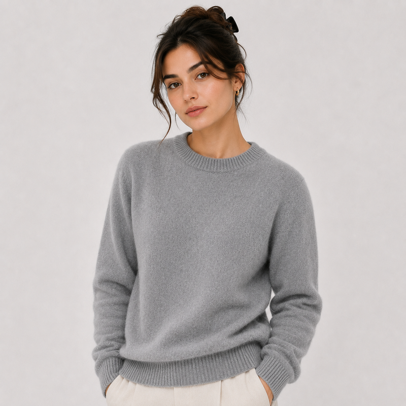 Pull Col Rond Effet Cachemire Femme Emma