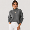 Pull Col Montant en Maille Femme Maëlle