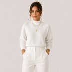 Pull Col Montant en Maille Femme Maëlle