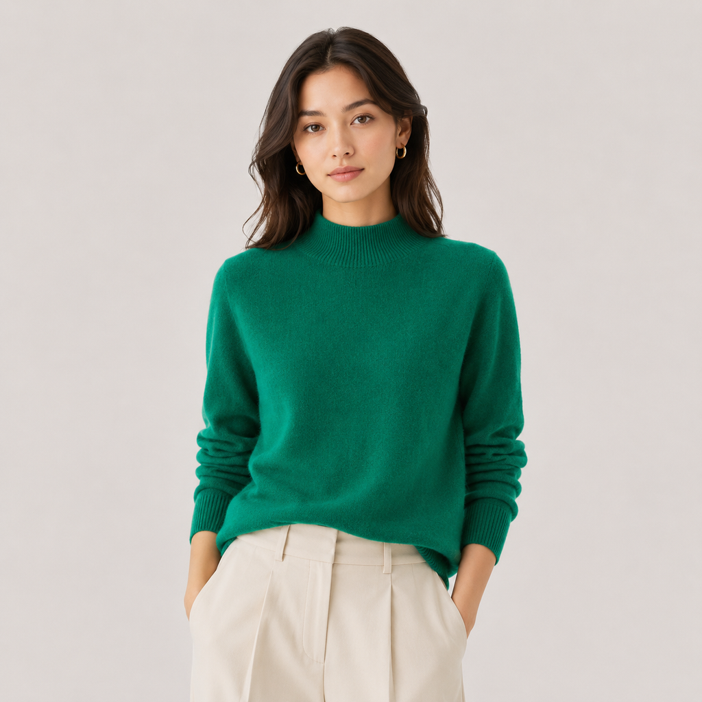 Pull Col Montant Effet Cachemire Femme Lise