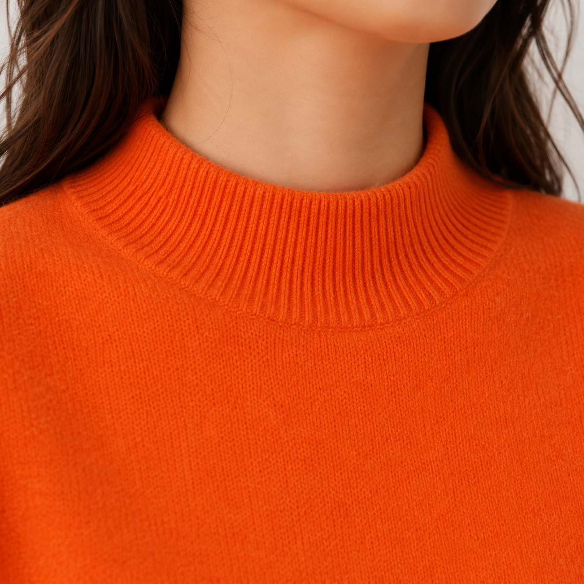 Pull Col Montant Effet Cachemire Femme Lise