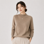 Pull Col Montant Effet Cachemire Femme Lise