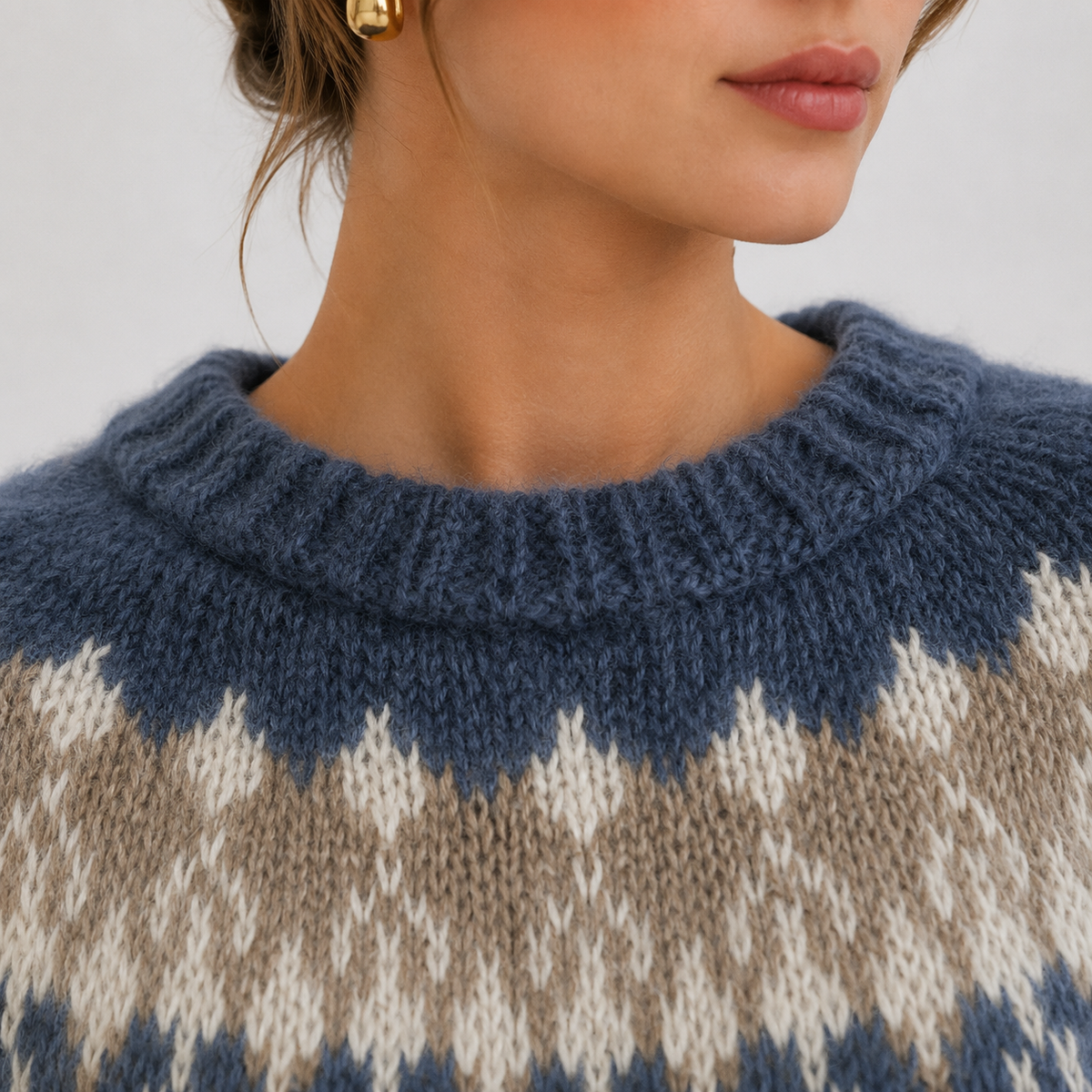 Pull Jacquard Norvégien Femme Solène