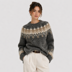 Pull Jacquard Norvégien Femme Solène