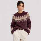 Pull Jacquard Norvégien Femme Solène