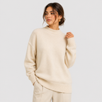 Pull Oversize Col Montant en Maille Femme Charlotte
