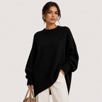 Pull Oversize Col Montant en Maille Femme Charlotte