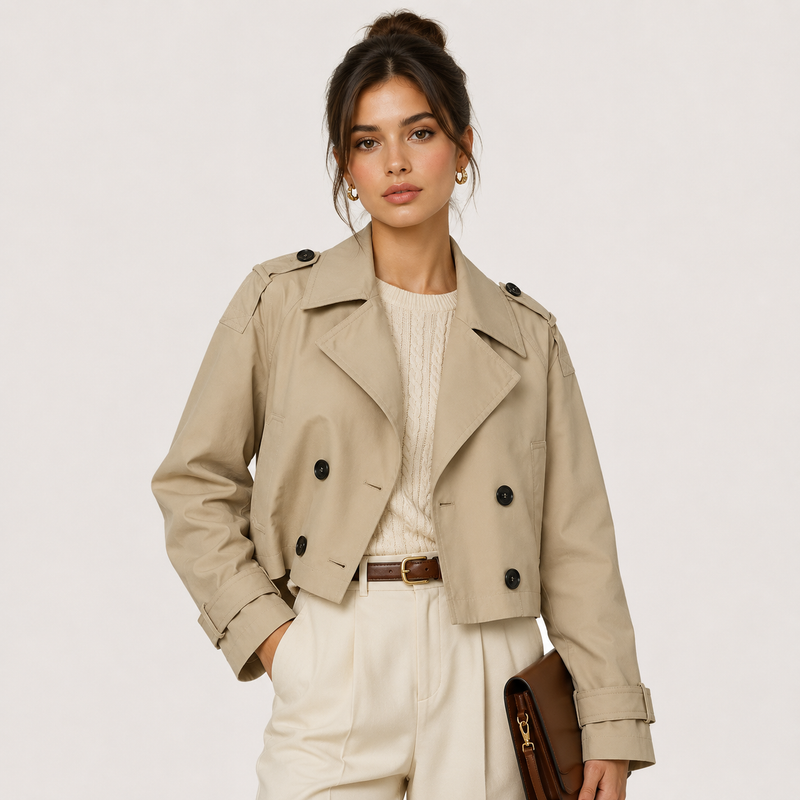 Trench Court Croisé Femme Anna